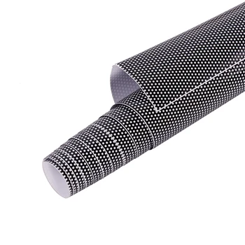 

SUNICE Black One Way Vision Print Media Vinyl Window Film Perforated Mesh Posting Film Self Adhesive 122CM*800CM