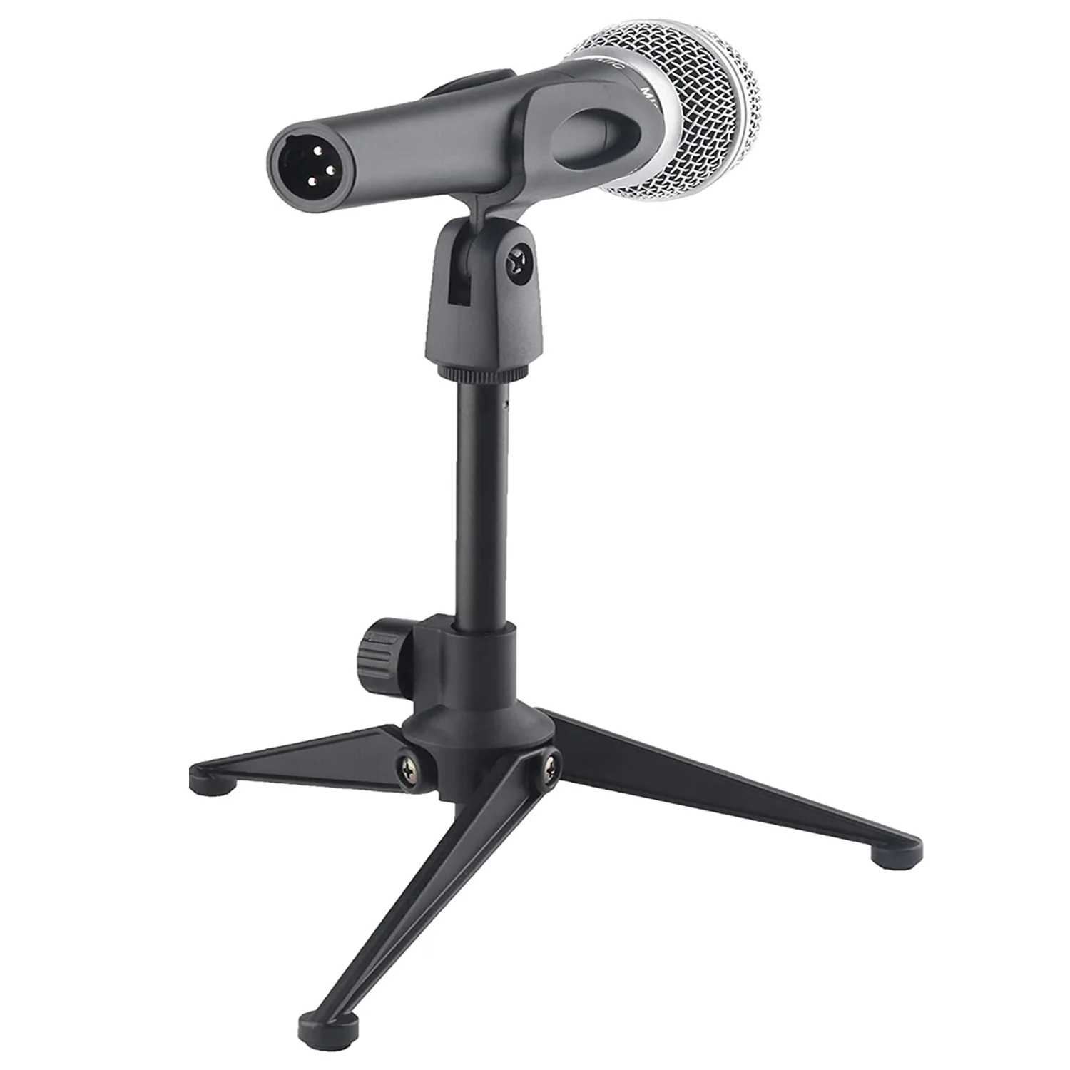 Multi-Function Desktop Microphone Stand, Height Adjustable Tripod Table Mic Stand with Mic Clip - ANKUX Tech Co., Ltd