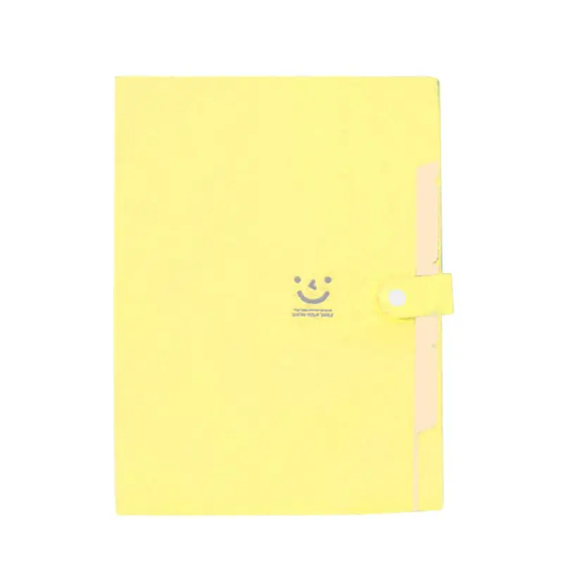 New10 цвет А4 каваи карпеты улыбка водонепроницаемый Carpeta файл папка 5 слоев Arc