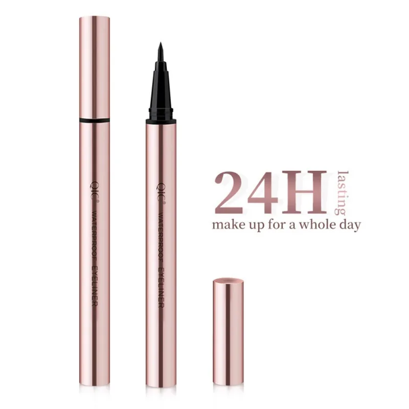 Быстросохнущего Водонепроницаемый и потоотталкивающая подводка для глаз стойкая устойчивый к пятнам жидкая подводка для глаз, макияж