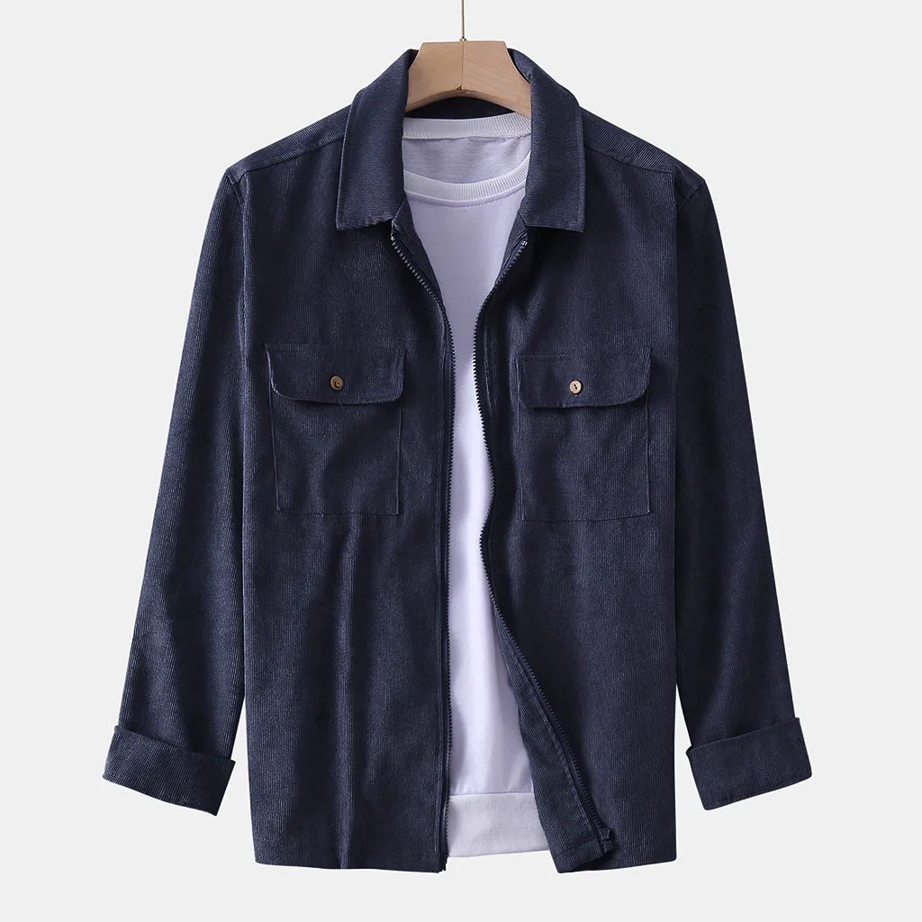 Зимняя рубашка для мужчин, свободные рубашки camisas, мужские осенние модные пальто, повседневные однотонные Топы с длинным рукавом, вельветовые повседневные блузки# g3