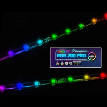 

RGB 200PRO RGB LED Strip 2x Addressable Control By Motherboard 5V ADD-RGB Header Cafe Restaurant Exquisite Ornaments