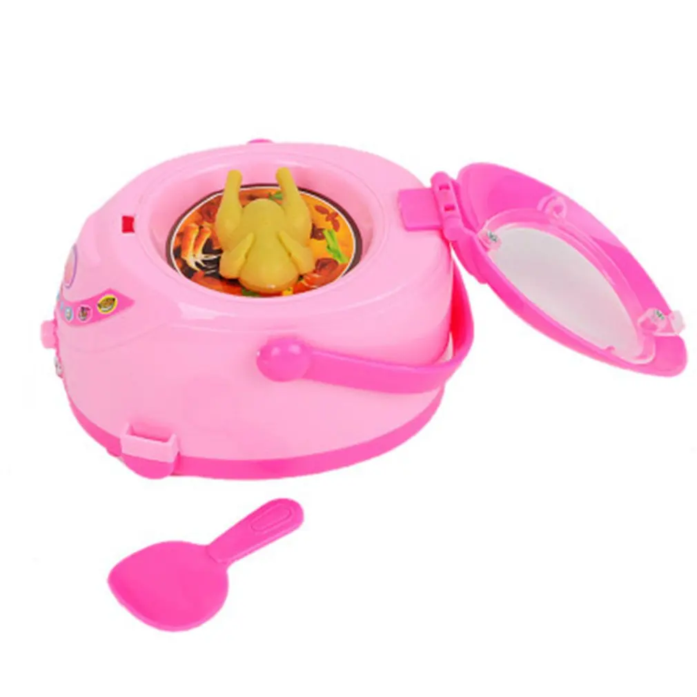 Rice cooker Мини-кухонные игрушки, светящиеся и звуковые Пластиковые Электрические симуляторы, бытовая техника, детские игрушки для игр, игрушки для девочек, игрушки для ролевых игр - Цвет: Rice cooker