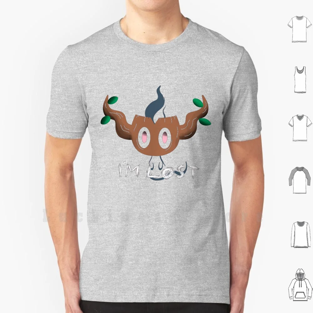 Phantump - I'm Lost T Shirt DIY 100% Cotton 6xl Gengar Ghost Game Freak Nintendo Sad Videogame Haunter Ghastly | Мужская одежда