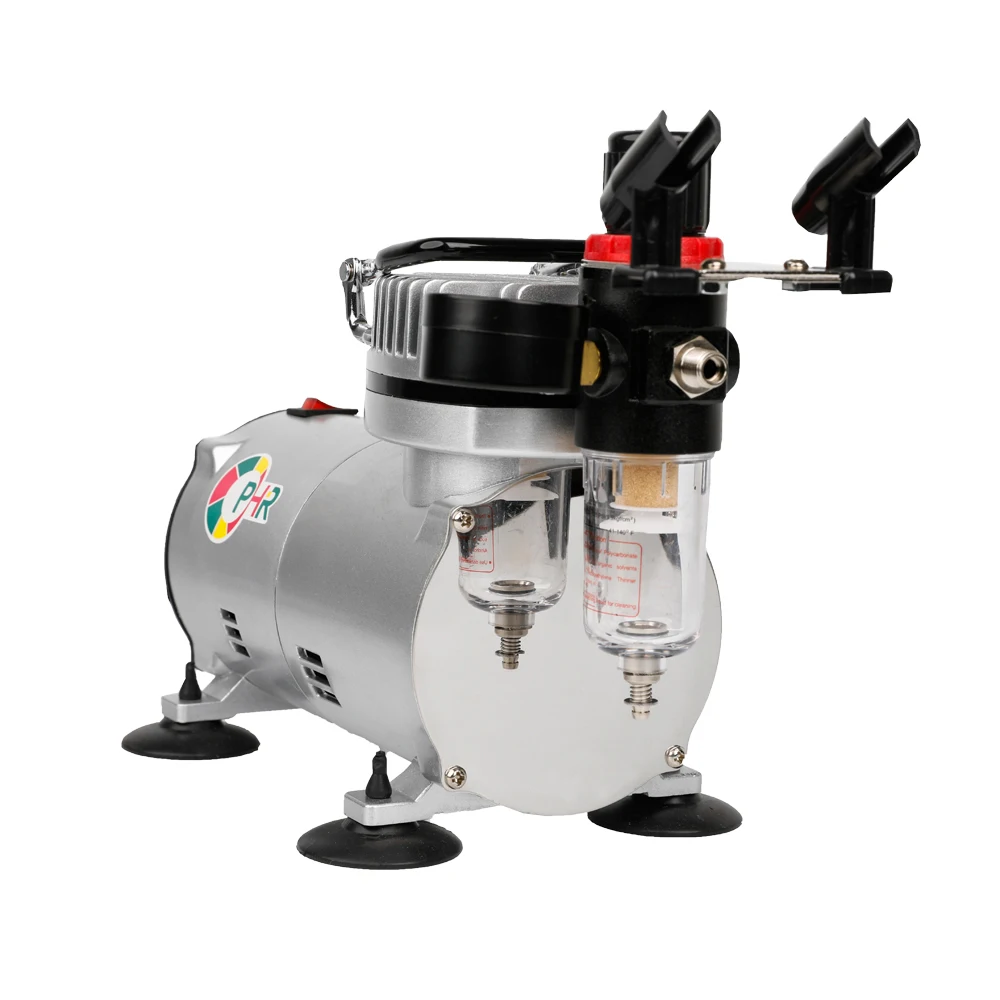 OPHIR 2 Dual-Action Airbrush Kit with PRO Air Compressor for Model Paint 110V 220V Cake Airbrush Compressor Set_AC089+004+069 OPHIR 2 Dual-Action Airbrush Kit with PRO Air Compressor for Model Paint 110V 220V Cake Airbrush Compressor Set_AC089+004+069