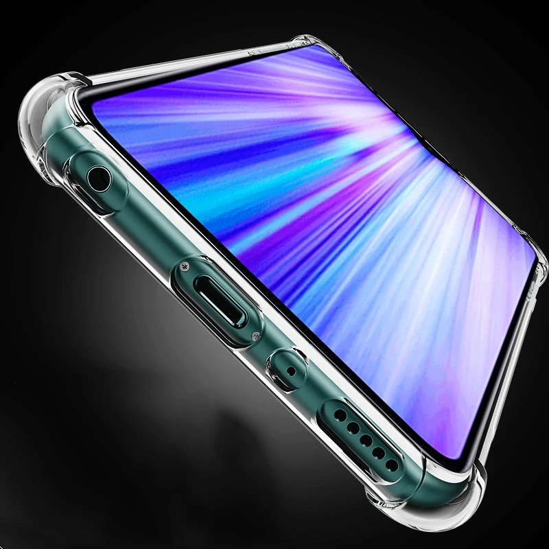Прозрачный чехол из ТПУ для Xiaomi Redmi Note 8 Pro мягкий силиконовый телефона прозрачная