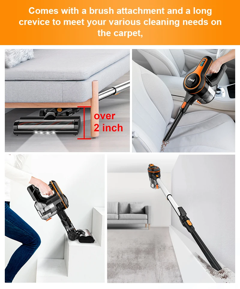 The Inse Wireless Vacuum Is The First Cordless Vacuum In The World. It'S A Powerful, Durable, And Reliable Vacuum That Can Be Used Anywhere.