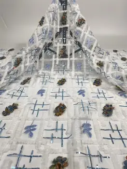 

unique French Lace Fabric J-592814 African Tulle Lace Fabric flower Nigerian Net Lace Fabric