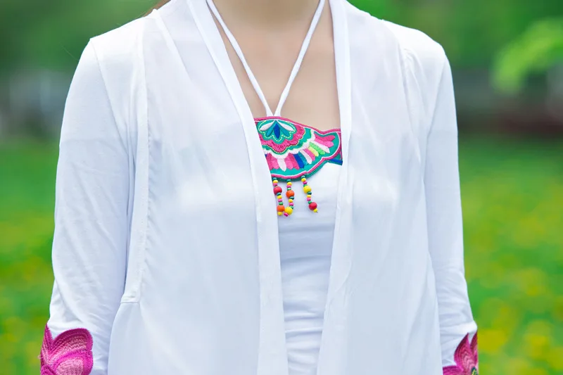 Photo Shoot Nu3600449# Spring And Summer Ethnic-Style Coat Embroidery Coat Cardigan Women's Waipi