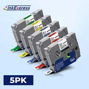 

5PK TZe-231 Tape For Brother tze-231 TZe 231 TZe-131 TZe-431 TZe-631 TZe Tape 12mm Label Tape For Brother P-touch Label Maker