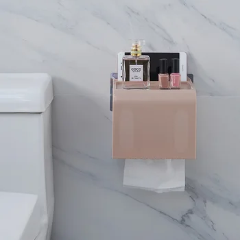 

Toilet paper rack Toilet toilet tissue box waterproof toilet punching-free creative paper drawer roll