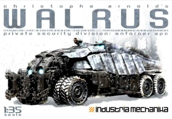 

1/35 Scale Walrus Chariot Miniatures Scene Modeling Unpainted Mech Figure DIY Assembling Static Resin Model Kits Collection