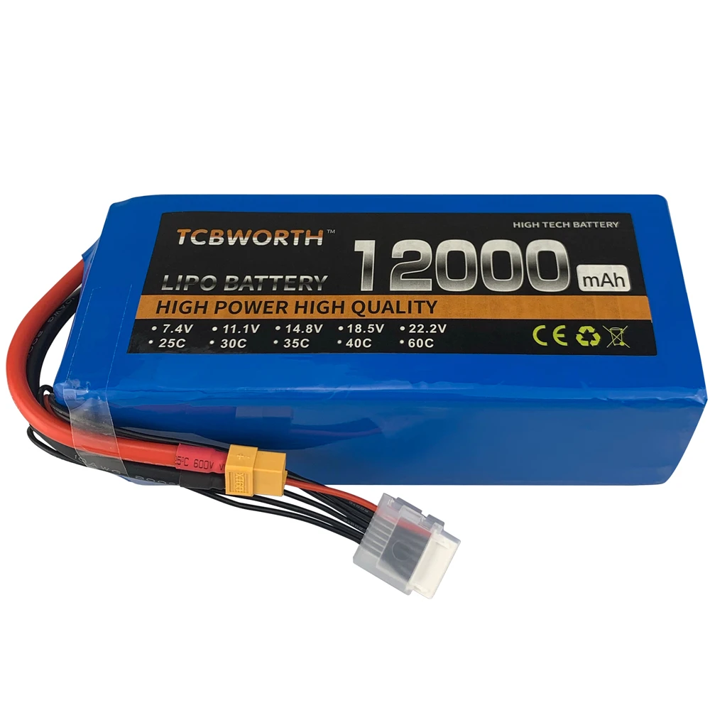 Аккумулятор LiPo 6S 22 2 в 12000 мАч 25C для радиоуправляемого вертолета квадрокоптера
