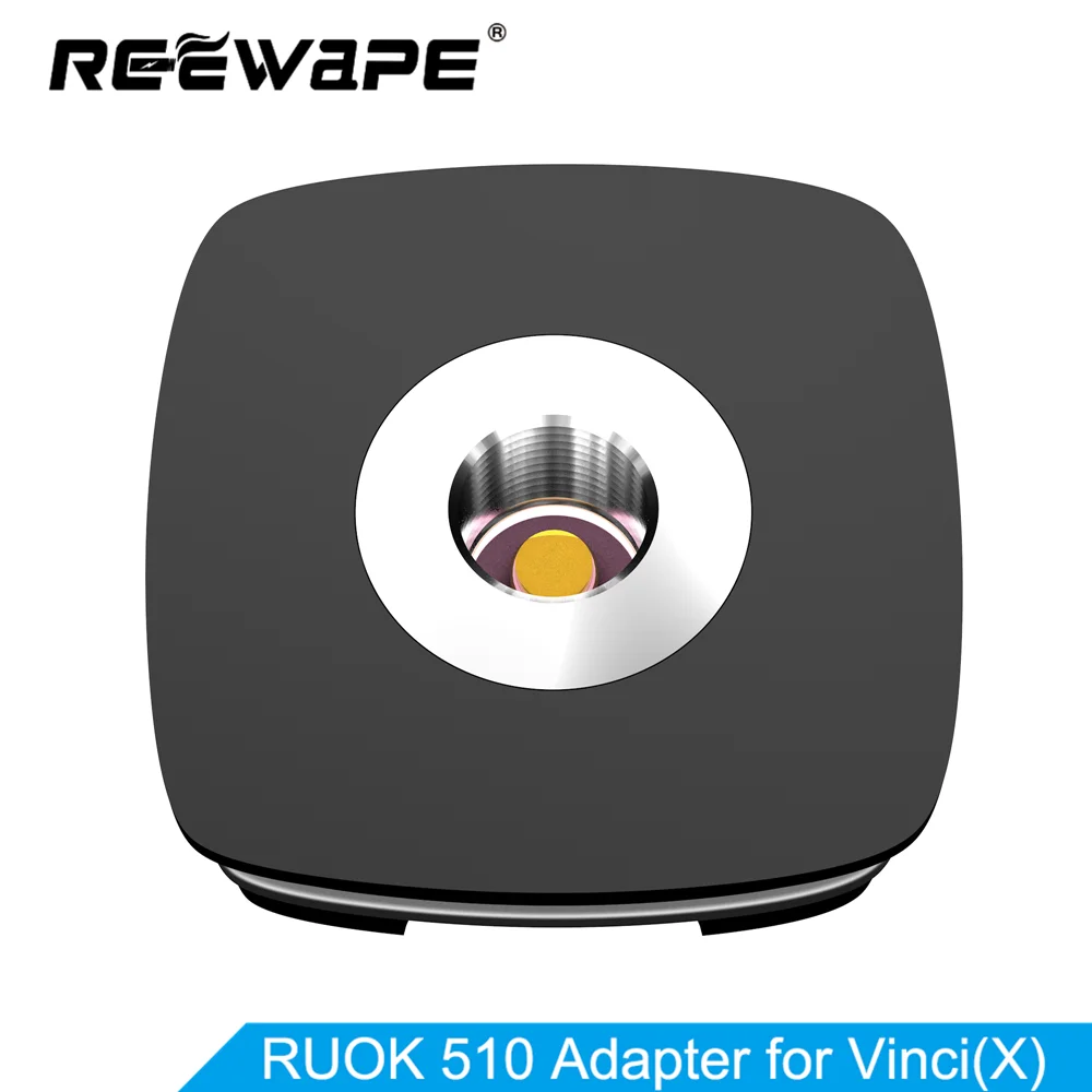 Адаптер для электронной сигареты REEWAPE 510 адаптер для VOOPOO VINCI/VINCI X для RPM RTA Vape Tank разъем 510 Vape аксессуары