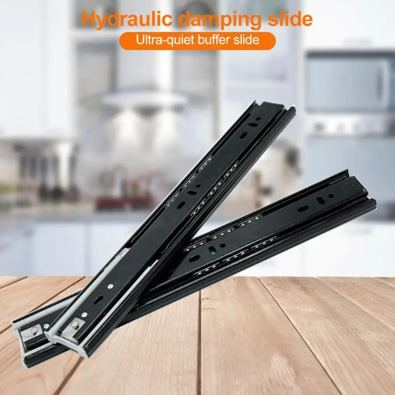 

2pcs/set Drawer Slides Full Extension Guide Rail for Home Kitchen Cupboard
