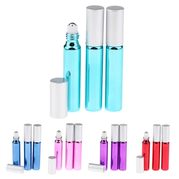 

3Pcs Essential Oil Roller Bottles for Essential Oils & Massage Oil & Perfume & Lip Oil & Lip Gloss & Eye Cream Serums