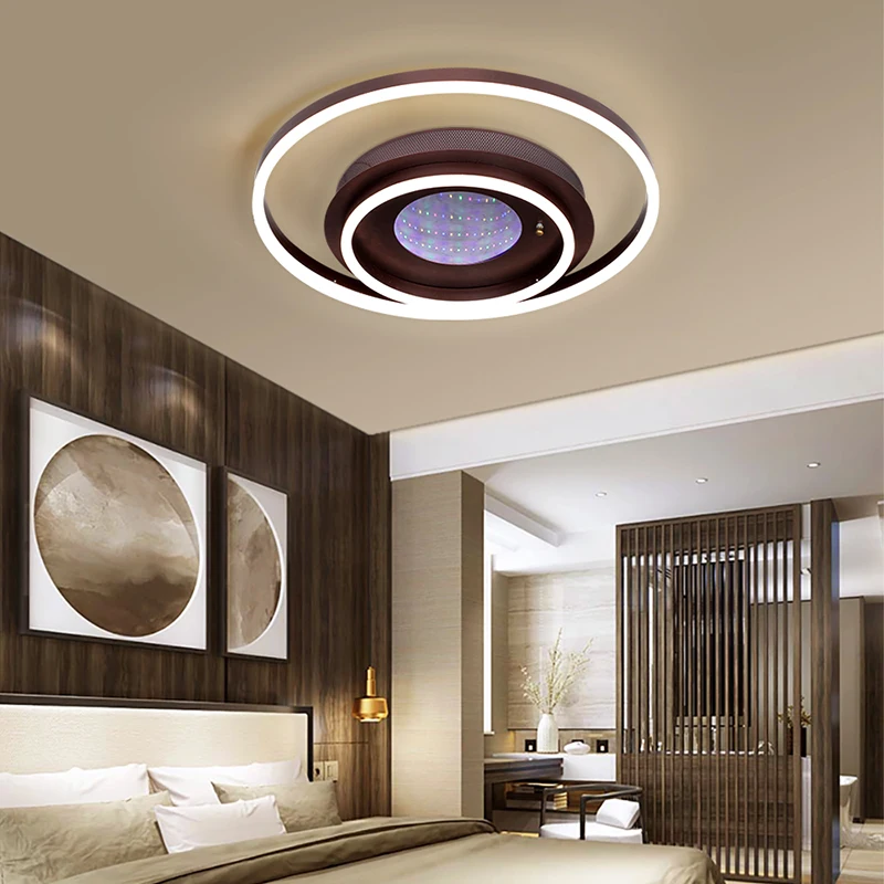 

White&Black Modern LED Chandelier Lustre For Living Room Light Bedroom Dining room Acrylic Ceiling Chandelier Lighting Luminaire