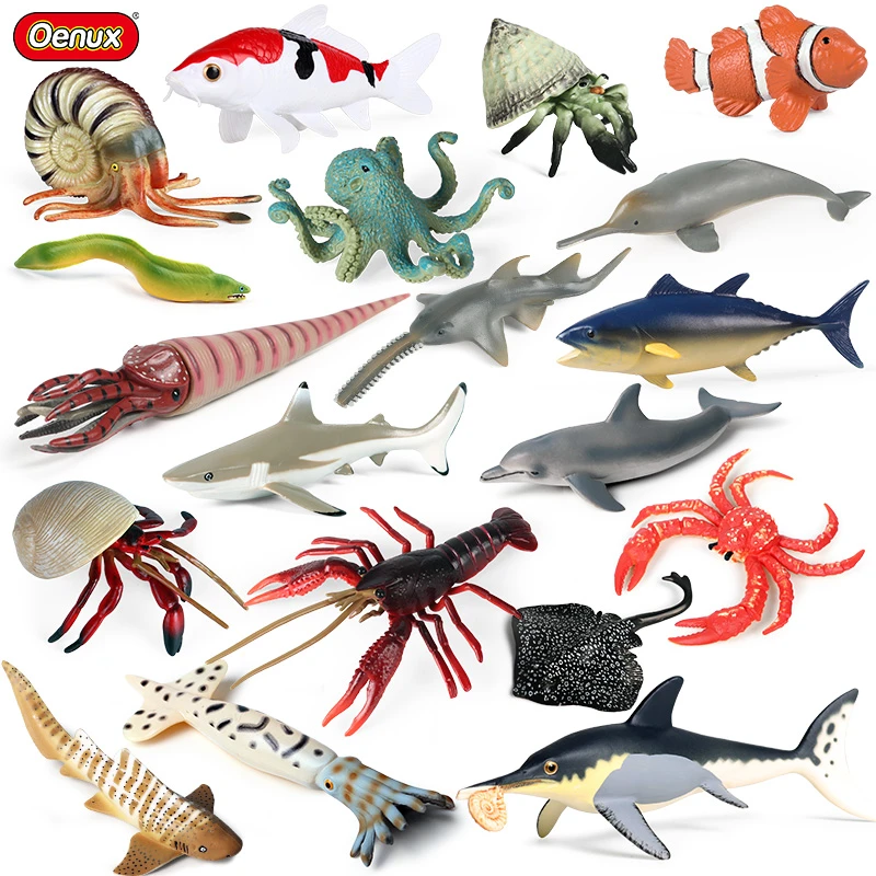 Ocean Animal Simulation | Fish Dolphin Crab Model | Sea Life Animals Toys -  Animal Toy - Aliexpress