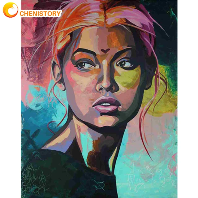 CHENISTORY Frame City Street DIY Painting By Numbers Modern Wall Art Picture By Number Acrylic Canvas By Numbers For Home Decors ZC0521-35