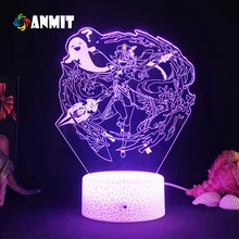 Lampe de nuit à Led en acrylique, figurine de jeu Genshin Impac Hu Tao, 3d