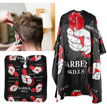 

Haircut Cape Waterproof Hairdressing Breathable Apron Hair Cutting Barber Salon Gown Cape 160 x 140cm Hair Dressing Gown a