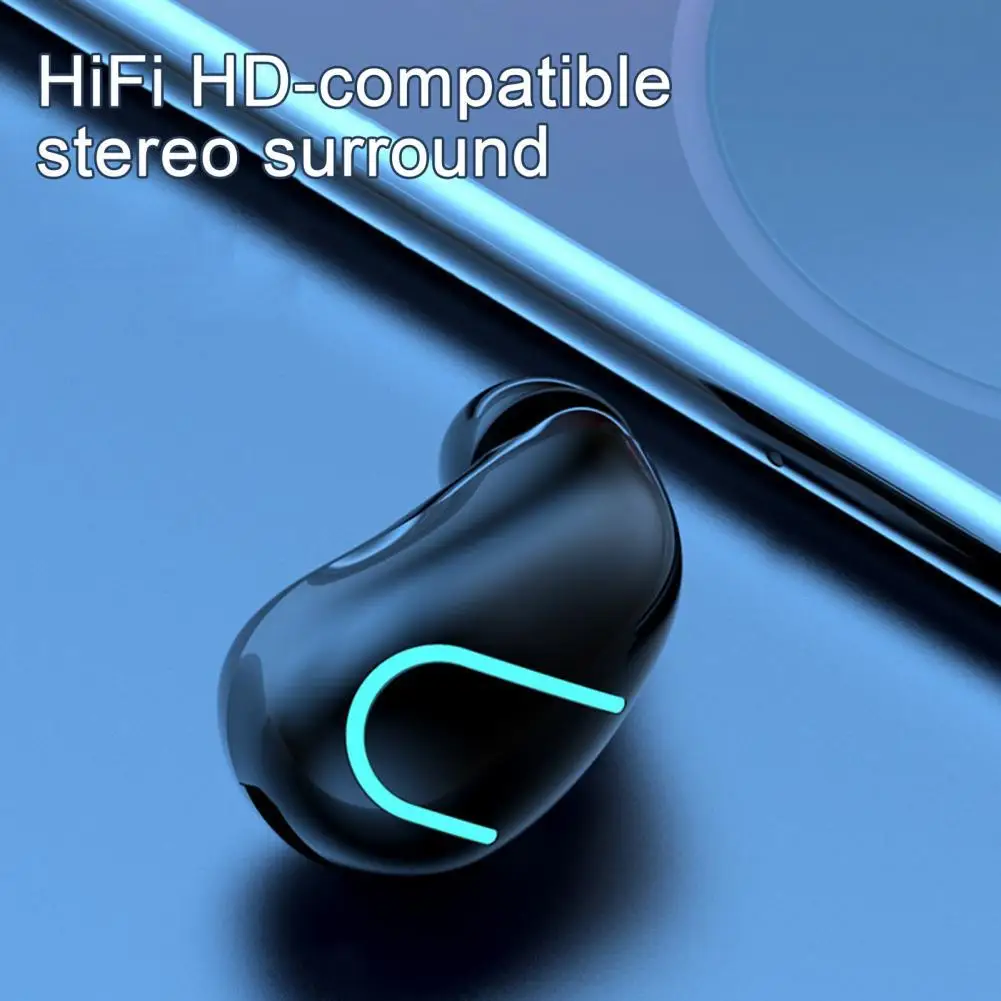 

F5 Bluetooth-compatible Earphone Mini Monaural Noise Canceling Sports Stereo Wireless Earbuds for Business