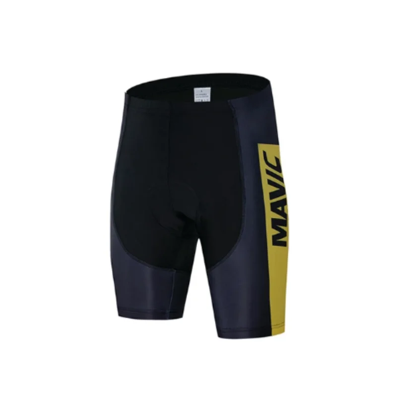 Mavic Pro Team New Cycling 19D GEL Pad Bib Shorts MTB Quick Dry Breathable Padded Sport Bike Wear Bicycle Lycra - Color: A-1