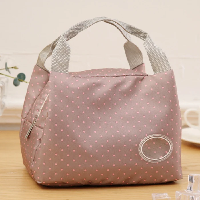 Functional Pattern Cooler Lunch Box Portable Insulated Canvas Lunch Bag Thermal Food Picnic Lunch Bags For Women Kids Lunch Bag