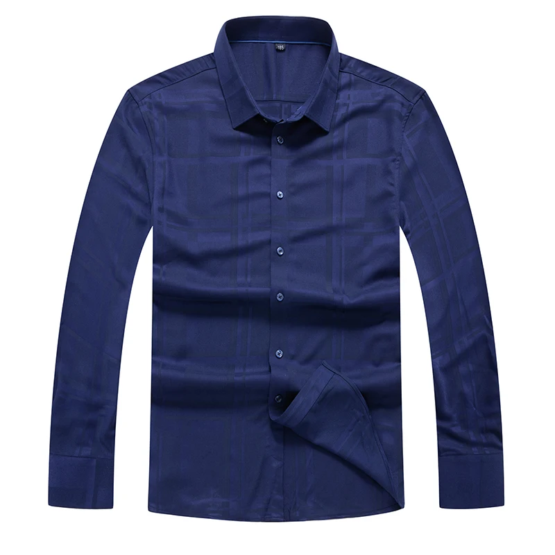 Осень Зима 8XL размера плюс мужская одежда рубашки брендовая модная Camisa Social