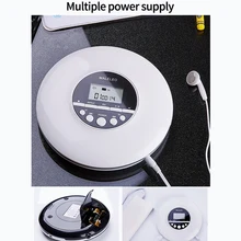 Portable CD Player for Adults Students Kids Personal Compact Disc CD Player with Headphones Jack Walkman with LCD Display Bla