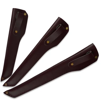 

Knife Edge Guards Case Boning Fillet Salmon Petty Knife Leather Covers Sheath Knife Blades Chef Slicing Knife Accessories Tool