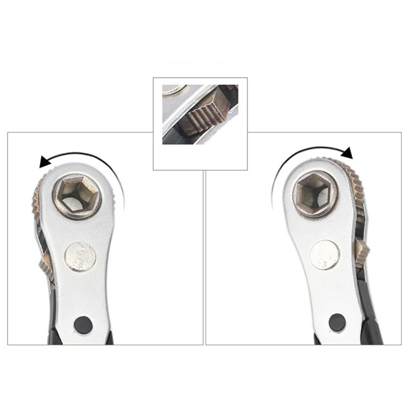 

Mini Hex Socket Ratchet Wrench For 6.35mm 1/4 Screwdriver Bits Props Use Sale
