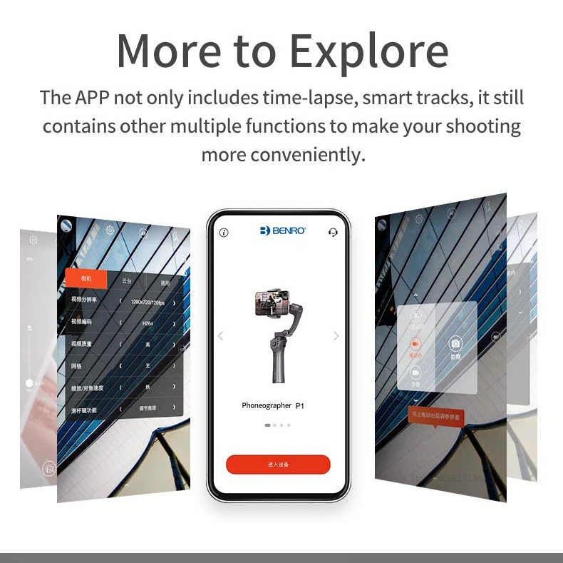 BENRO P1S P1 3 оси смартфон Gimbals Стабилизатор Ручной карданный стабилизатор для Gopro iPhone huawei XiaoMi
