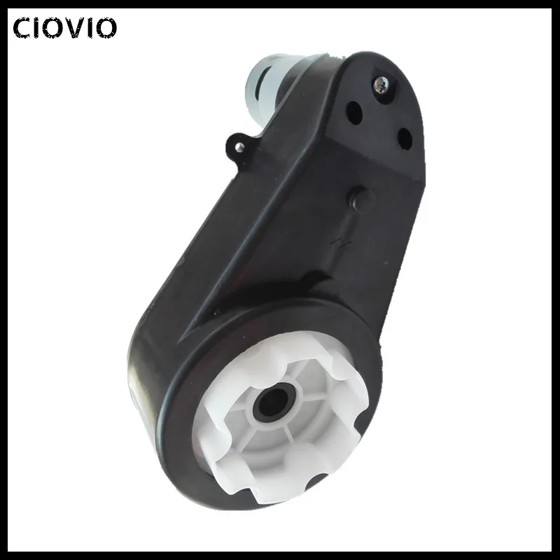 CIOVIO 1* мотор-редуктор коробка передач, высокое качество RS570 35000RPM Коробка передач, украшенное мозаикой из драгоценных камней, 12V мотор для детей ездить на автомобилях двигатель с редуктором