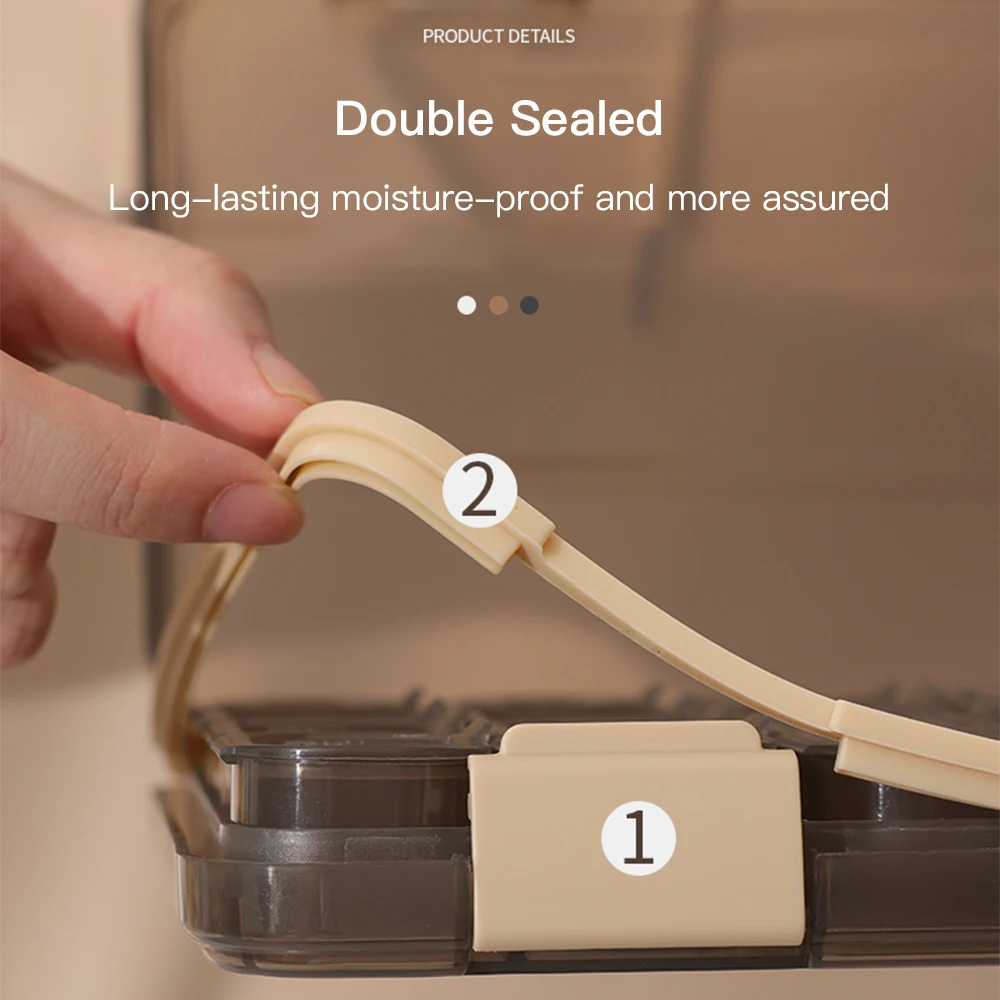 Portable 21/28 Grids Weekly Pilll Box Medicine Dispenser Tablet Organizer Storage Box 7 Days Compartment Pillbox Case Container