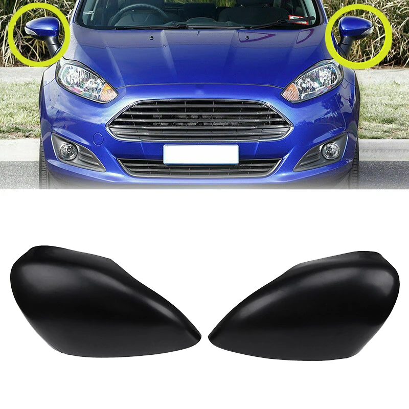2 шт. накладка на зеркало заднего вида автомобиля боковое крышка для Ford Fiesta 2011-2017