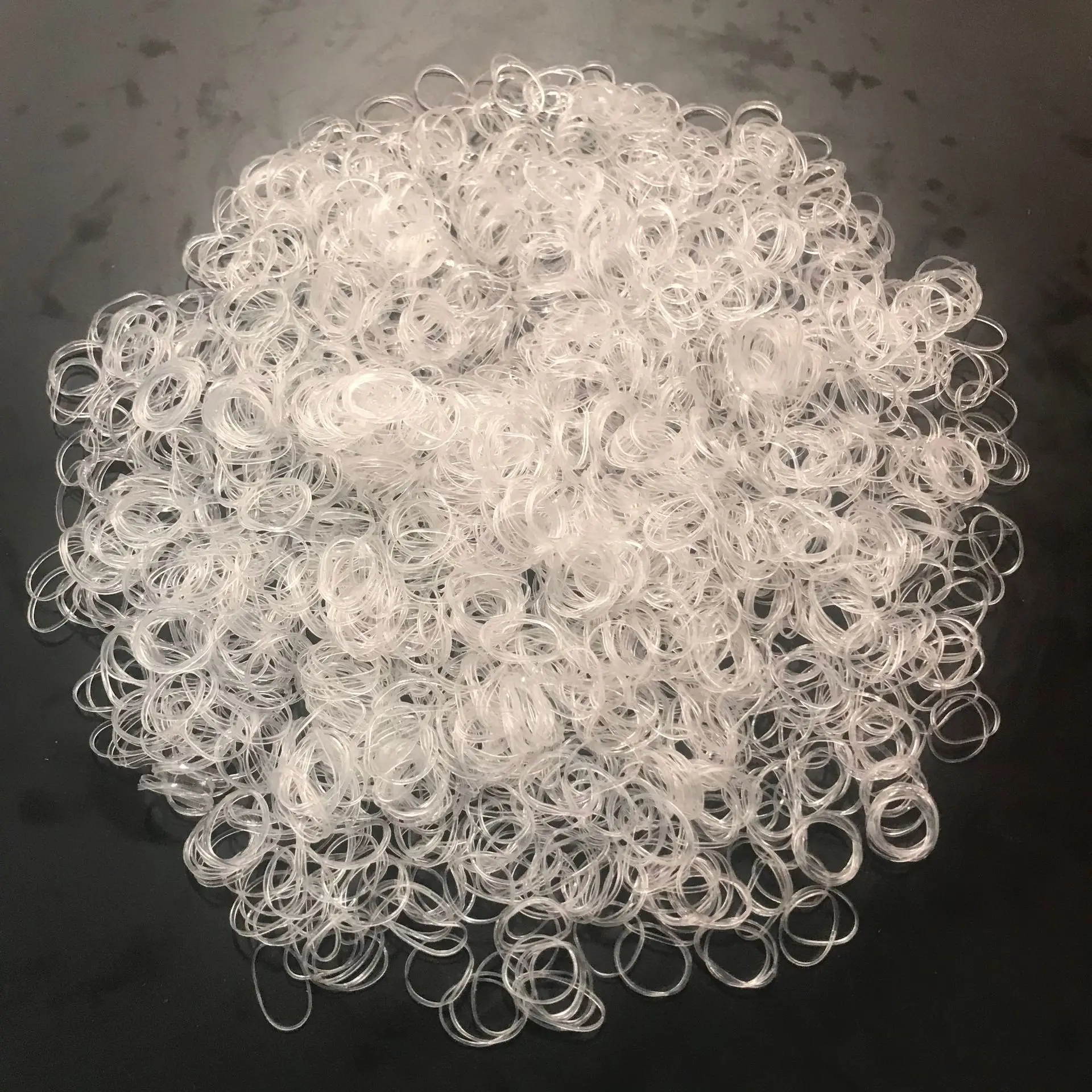 

1000pcs/pack Transparent Hair Elastic Rope Rubber Band for Women Girls Bind Tie Ponytail Holder Accessories Hair Styling Tools