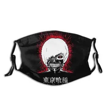 

Tokyo Ghoul Blood Kaneki Non-Disposable Face Mask Anti Haze Dust Mask With Filters Protection Mask Respirator Mouth Muffle