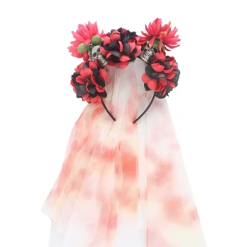 

1 Pc Unique Creative Wacky Hair Hoop Skull Hair Band Party Hair Clasp Headdress for Women Halloween Party Holiday