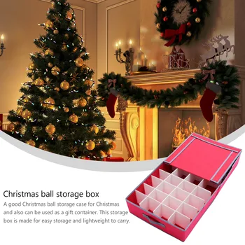 

1Pcs Christmas Balls Creative Durable Christmas Storage Box Gift Organizer Storage Case Ball Container for Xmas Toys Balls