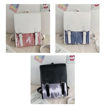 

Graffiti Tie-Dye Women Backpack Fashion PU Leather Youth Student School Bag Travel Sports Backpack Computer Bag