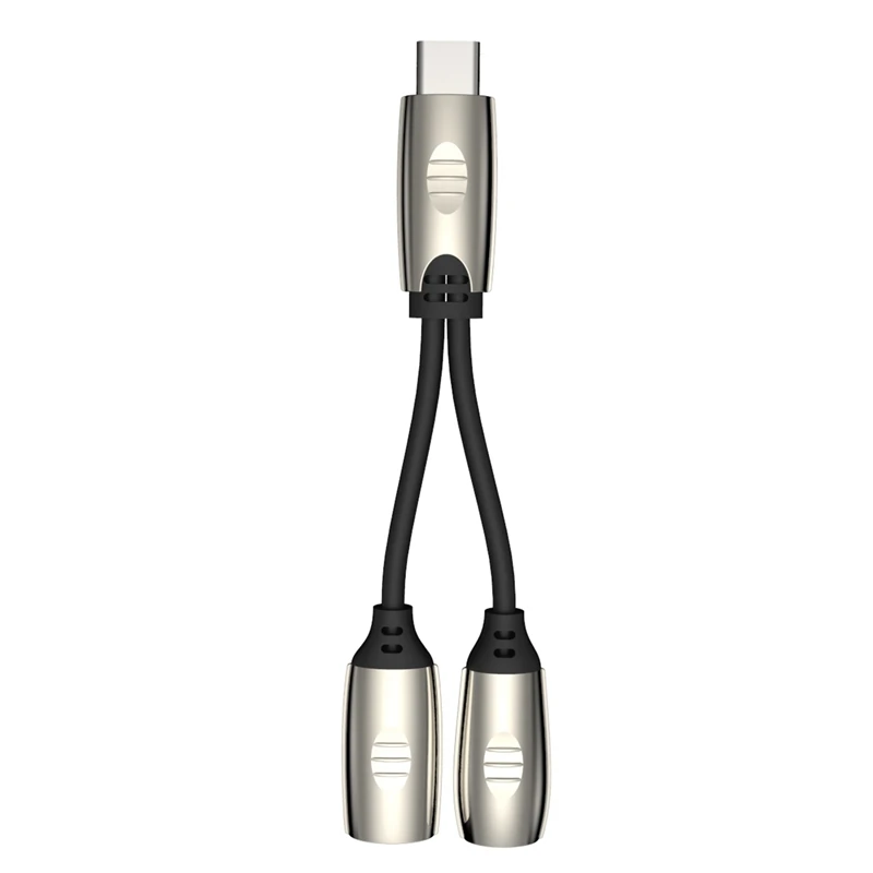 PD QC Charging o 2 In 1 Type C to 3 5 Headphone Adapter for Huawei Samsung Xiaomi