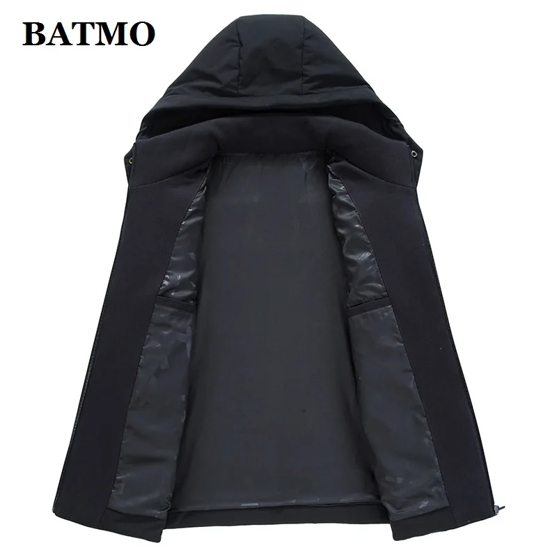 BATMO 80% Белые куртки с капюшоном на утином пуху для мужчин, мужские зимние куртки с капюшоном, пальто с капюшоном для мужчин, 1802