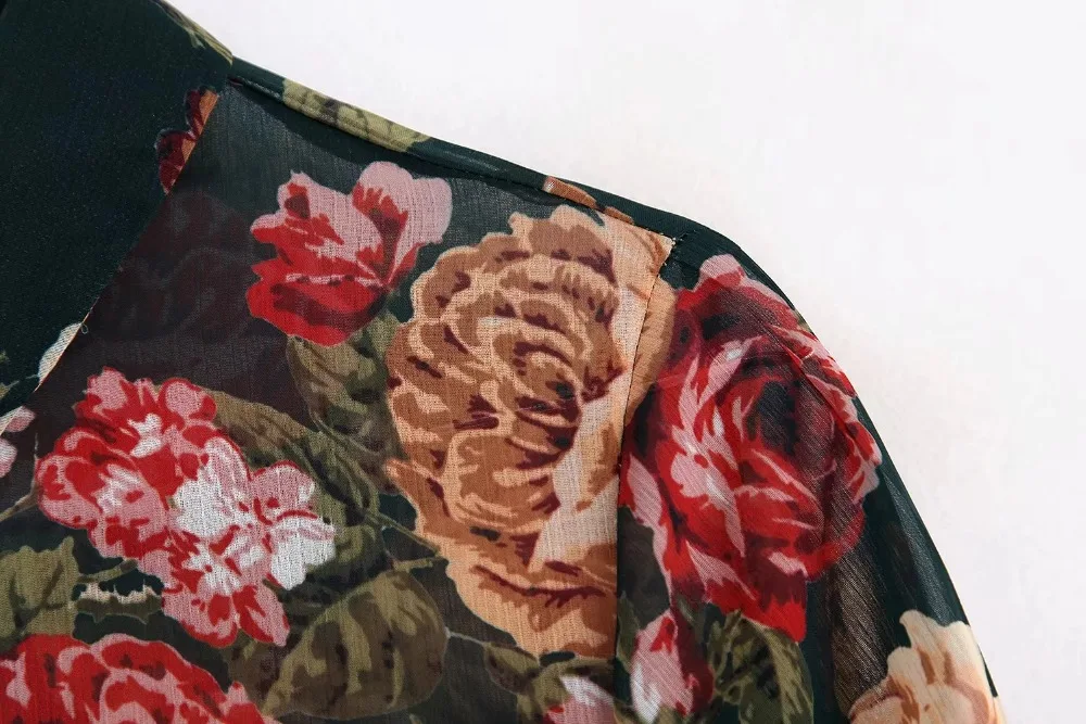 Увядшие blusas mujer de moda английская Офисная женская элегантная винтажная Осенняя блузка с цветочным принтом женские топы и блузки
