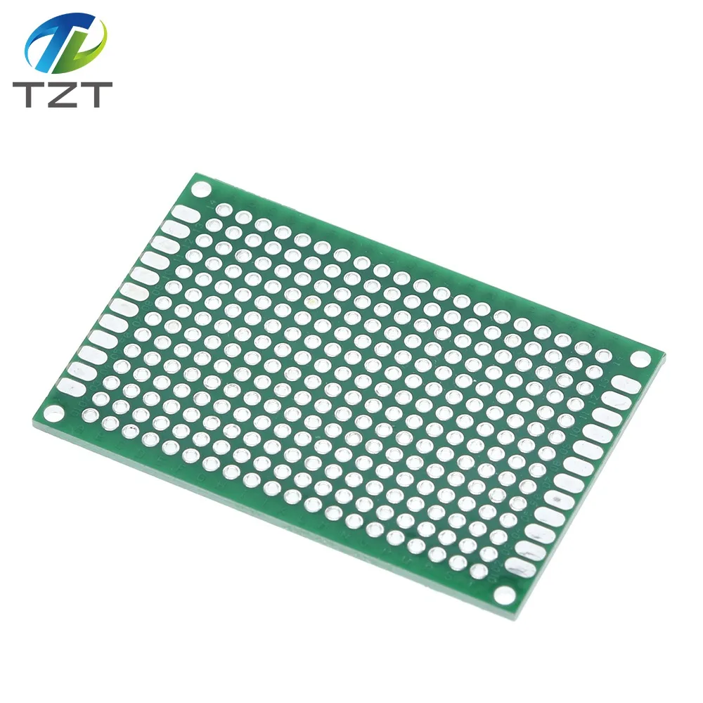 TZT 4x6 см двухсторонний Прототип PCB Универсальный печатная плата зеленый