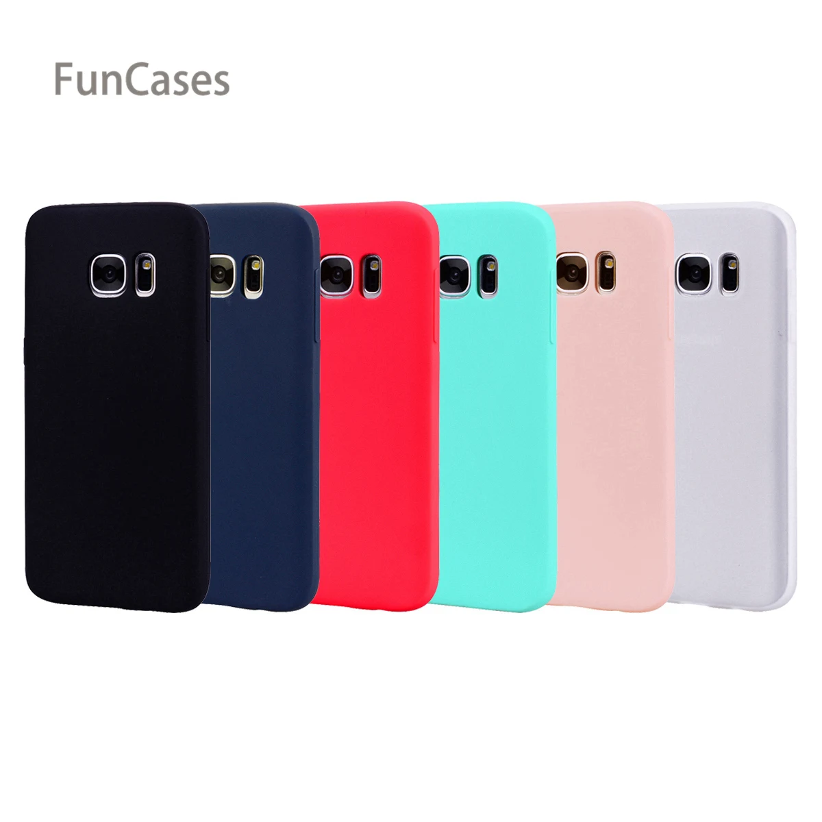 

Simple Case sFor Ajax Samsung S7 Soft Silicone Back Cover Casa Plain Phone Accessory sFor Samsung Galaxy S7 Tel Estojo New