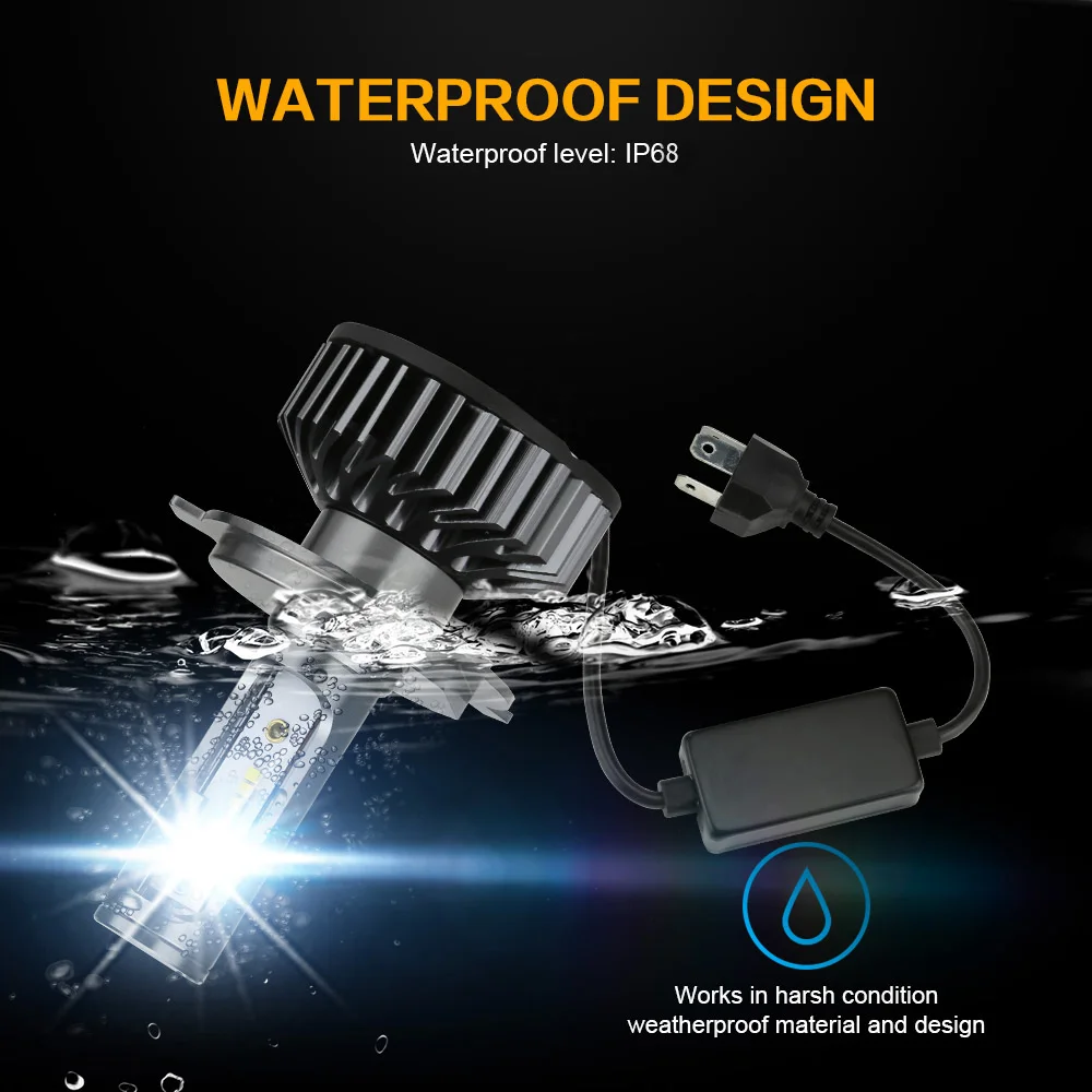 Zdatt H1 LED Headlights Bulb H4 H7 LED Canbus CSP Chip 9005 HB3 9006 HB4 Lamp H11 H8 800W 6000K 12V Auto Fog Lights Ice Bulbs led lights led bulbs led headlights led car lights led car headlights car headlamps
