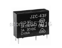 10 шт./лот Новое реле Φ 12V DC12V 3A 4-контактная группа нормально открытых |