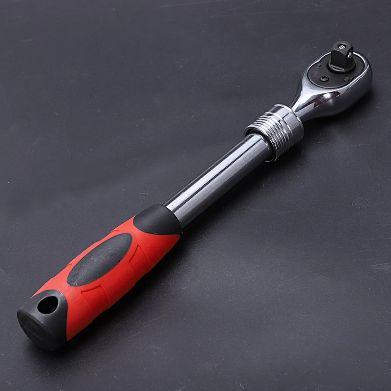 3/8 дюйма двухсторонняя Выдвижная быстрая ключ с храповым механизмом длинным