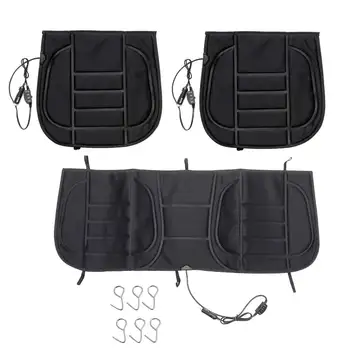 

New Car Front/Rear Electric Heated Seat Covers Fast Heated & Adjustable Winter Pad Cushions Auto Seat Mats